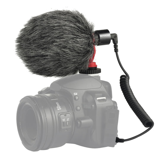 PULUZ Professional Interview Condenser Video Shotgun Microphone with 3.5mm Audio Cable for DSLR & DV Camcorder - Consumer Electronics by PULUZ | Online Shopping UK | buy2fix