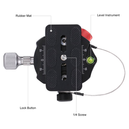 PULUZ Aluminum Alloy Panoramic Indexing Rotator Ball Head with Quick Release Plate for Camera Tripod Head - Tripod Heads by PULUZ | Online Shopping UK | buy2fix