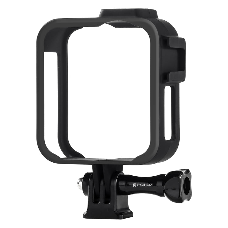 PULUZ ABS Plastic Shockproof Side Frame Mount Protective Case with Base & Long Screw for GoPro Max(Black) - Protective Frame by PULUZ | Online Shopping UK | buy2fix