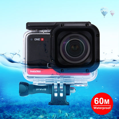 PULUZ 60m Underwater Depth Diving Case Waterproof Camera Housing for Insta360 ONE R 1.0 inch Edition(Transparent) - DJI & GoPro Accessories by PULUZ | Online Shopping UK | buy2fix