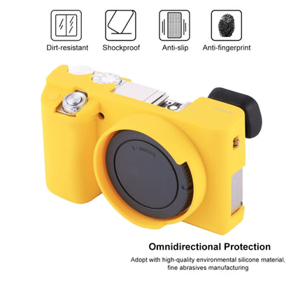 PULUZ Soft Silicone Protective Case for Sony ILCE-6000 / A6000(Yellow) - Protective Case by PULUZ | Online Shopping UK | buy2fix