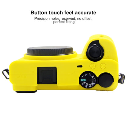 PULUZ Soft Silicone Protective Case for Sony A6600 / ILCE-6600 (Yellow) - Camera Accessories by buy2fix | Online Shopping UK | buy2fix