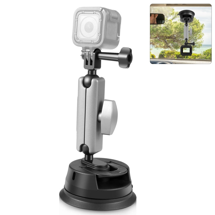 PULUZ Car Suction Cup Arm Mount with Mount Adapter & Long Screw - Helmet Mount by PULUZ | Online Shopping UK | buy2fix