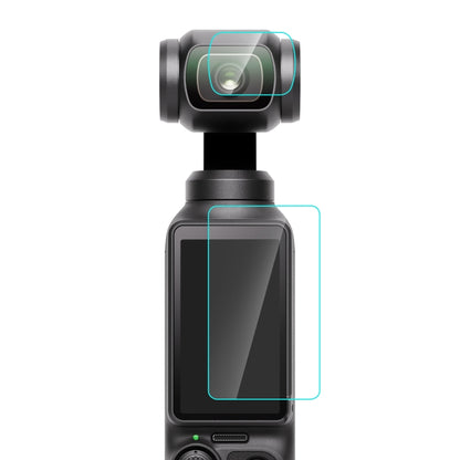 For DJI OSMO Pocket 3 PULUZ 9H 2.5D HD Tempered Glass Lens Protector + Screen Film (Transparent) - Protective Film & Stickers by PULUZ | Online Shopping UK | buy2fix