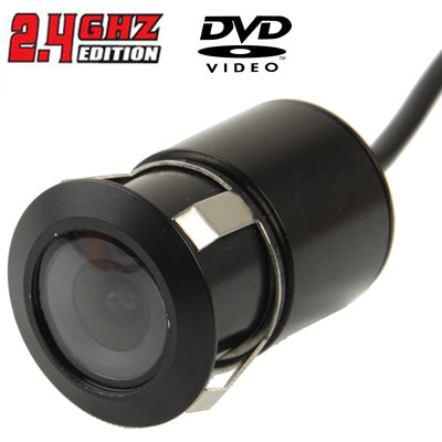 2.4G DVD Wireless Car Rearview Reversing Parking Backup Color Camera, Wide viewing angle:  120 Degrees (WX2537BS)(Black) - In Car by buy2fix | Online Shopping UK | buy2fix