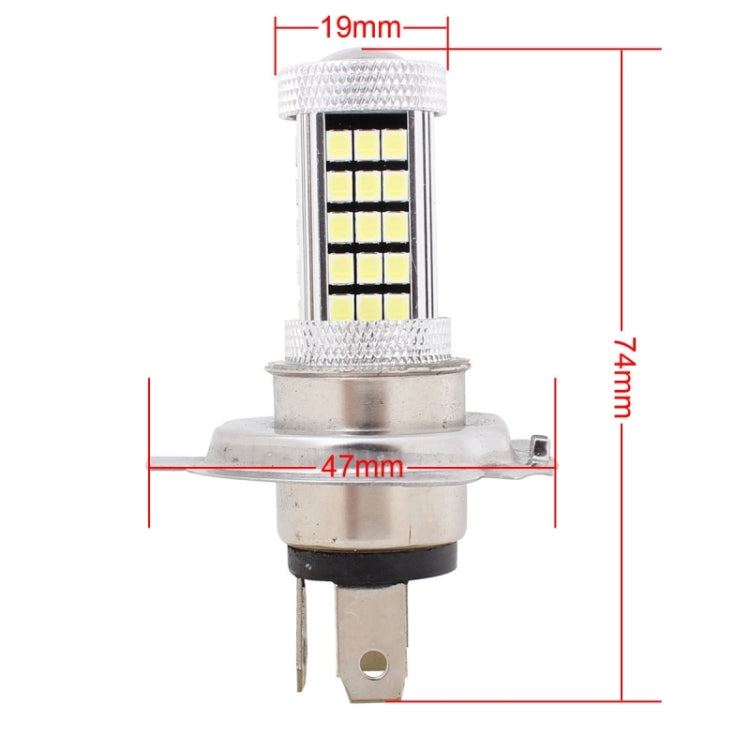 2 PCS H4 12.6W 630LM 6500K White Light 2835 SMD 66 LED Car Fog Light, DC12V - In Car by buy2fix | Online Shopping UK | buy2fix