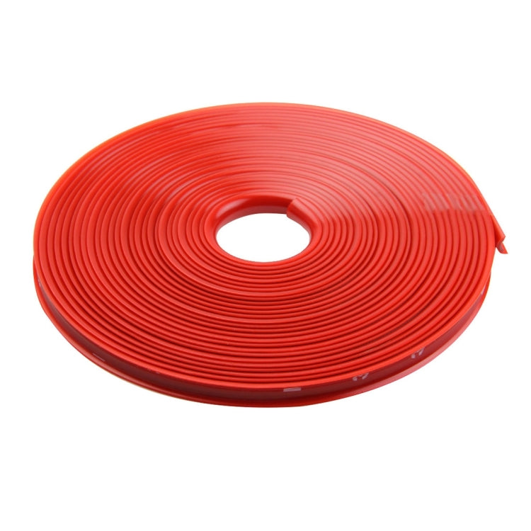 Universal Decorative Scratchproof Stickup 8M Flexible Car Wheel Hub TRIM Mouldings Decoration Strip(Red) - Decorative Strip by buy2fix | Online Shopping UK | buy2fix