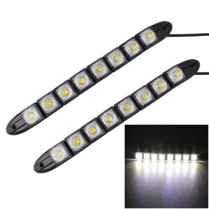 2 PCS  4W 8 LED SMD 5050 Flexible Snake LED Car Daytime Running Lights, DC 12V - In Car by buy2fix | Online Shopping UK | buy2fix