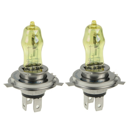 2 X H4 HOD Halogen Bulbs 12V 100W 2400 LM 3500K Yellow Light Headlights - In Car by buy2fix | Online Shopping UK | buy2fix