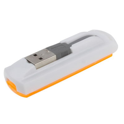 USB 2.0 Multi Card Reader, Support SD/MMC, MS, TF, M2 Card(Orange) - Computer & Networking by buy2fix | Online Shopping UK | buy2fix