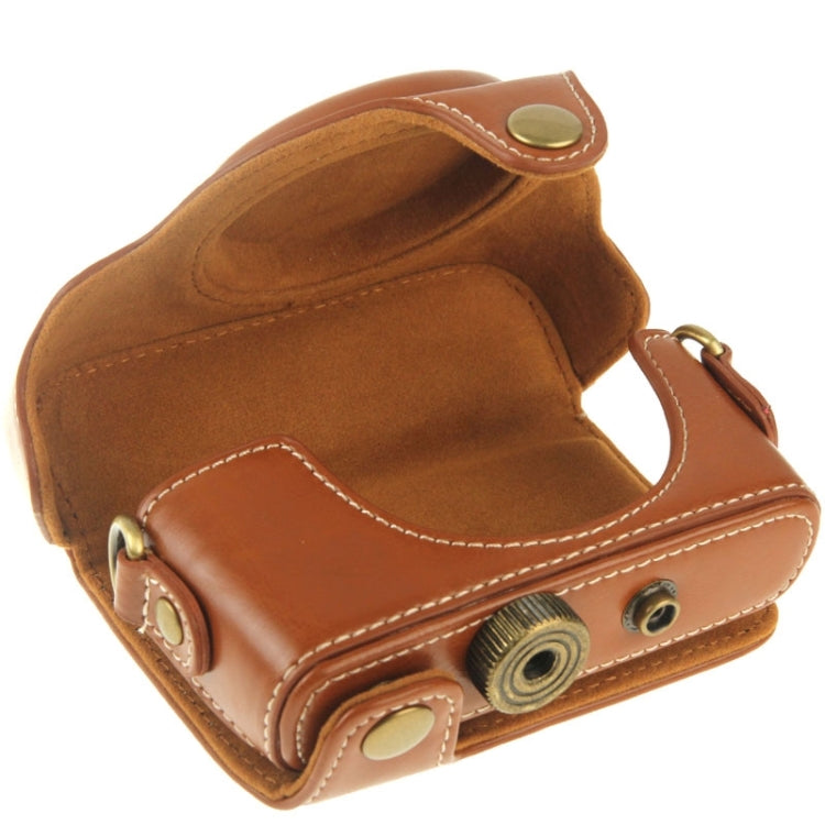 Retro Style PU Leather Camera Case Bag with Strap for Sony RX100 M3 / M4 / M5(Brown) - Camera Accessories by buy2fix | Online Shopping UK | buy2fix