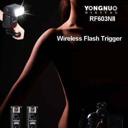 2 PCS YONGNUO RF603N II FSK 2.4GHz Wireless Flash Trigger with N1 Shutter Connecting Cable - Wireless Flash Trigger by YONGNUO | Online Shopping UK | buy2fix