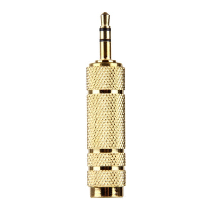 Gold Plated 3.5mm Plug to 6.35mm Stereo Jack Adaptor Socket Adapter - Audio Adapter by buy2fix | Online Shopping UK | buy2fix