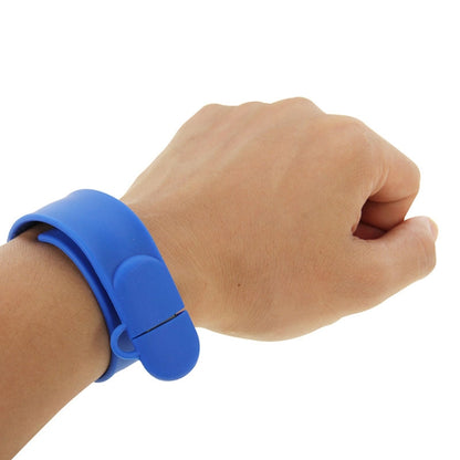 Silicone Bracelet USB Flash Disk with 4GB Memory(Dark Blue) - USB Flash Drives by buy2fix | Online Shopping UK | buy2fix