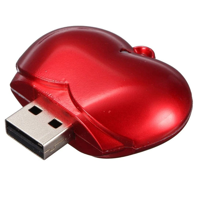 2GB Heart style USB Flash Disk(Red) - USB Flash Drives by buy2fix | Online Shopping UK | buy2fix