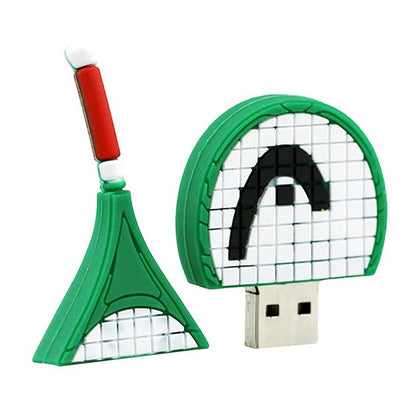 Tennis Racket Shape USB Flash Disk (8 GB) - USB Flash Drives by buy2fix | Online Shopping UK | buy2fix