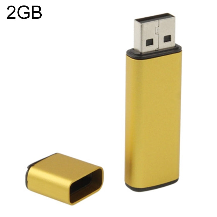 Business Series USB 2.0 Flash Disk, Golden (2GB) - USB Flash Drives by buy2fix | Online Shopping UK | buy2fix