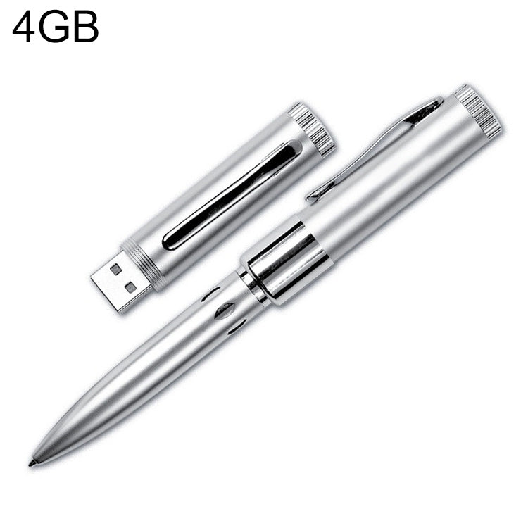 4GB USB2.0 Pen Driver(Silver) - USB Flash Drives by buy2fix | Online Shopping UK | buy2fix