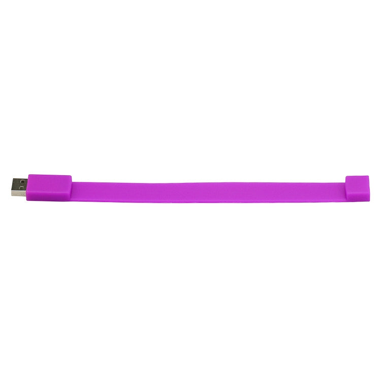 2GB Silicon Bracelets USB 2.0 Flash Disk(Purple) - USB Flash Drives by buy2fix | Online Shopping UK | buy2fix