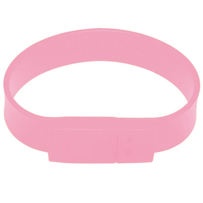 4GB Silicon Bracelets USB 2.0 Flash Disk(Pink) - USB Flash Drives by buy2fix | Online Shopping UK | buy2fix