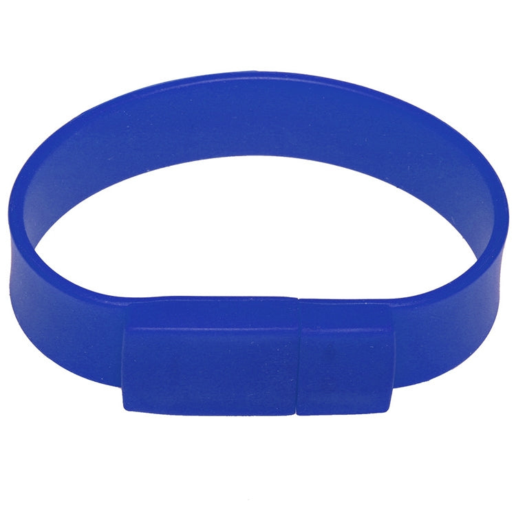 4GB Silicon Bracelets USB 2.0 Flash Disk(Dark Blue) - USB Flash Drives by buy2fix | Online Shopping UK | buy2fix