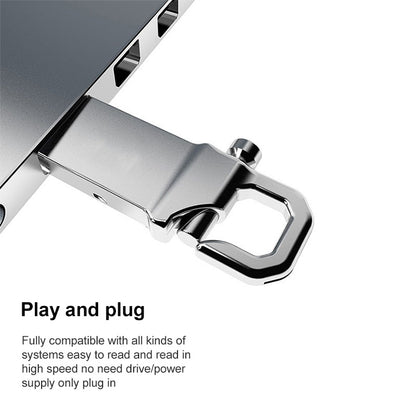 16GB Metallic Keychains Style USB 2.0 Flash Disk - Computer & Networking by buy2fix | Online Shopping UK | buy2fix