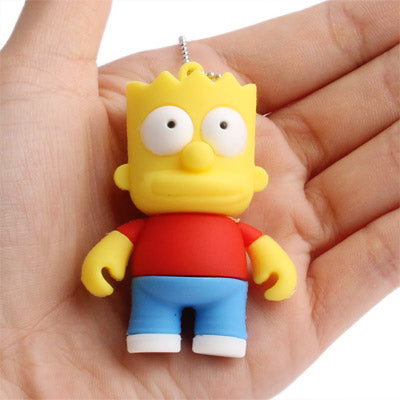 The Simpsons Bart  Shape Silicone USB2.0 Flash disk, Special for All Kinds of Festival Day Gifts (2GB) - USB Flash Drives by buy2fix | Online Shopping UK | buy2fix