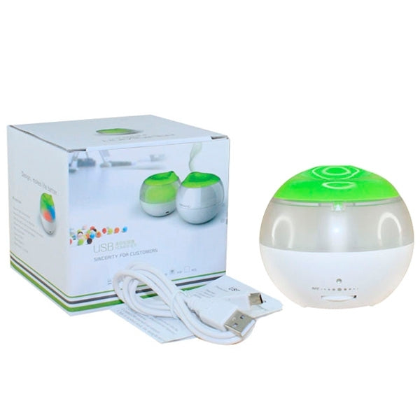 USB Air Humidifier with Mini Red Indicator and Vapour Amount Regulating Switch (White + Green) - Home & Garden by buy2fix | Online Shopping UK | buy2fix