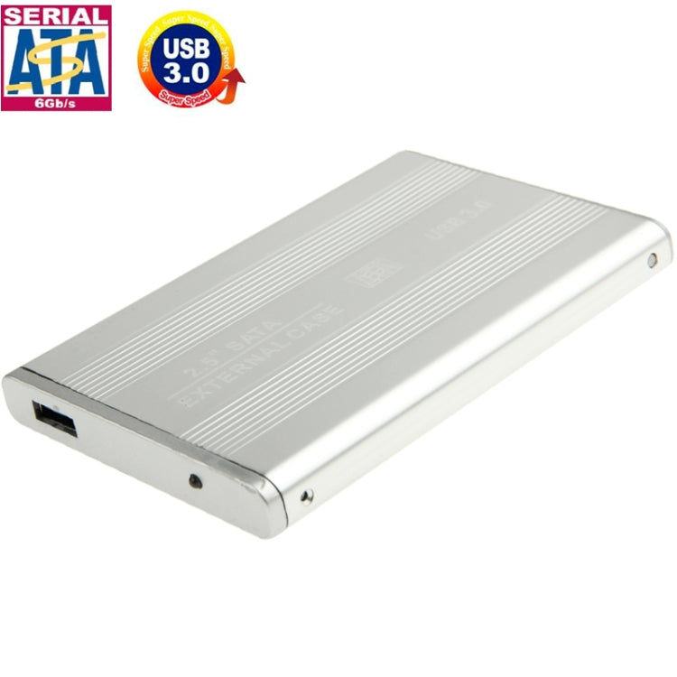 High Speed 2.5 inch HDD SATA External Case, Support USB 3.0(Silver) - HDD Enclosure by buy2fix | Online Shopping UK | buy2fix