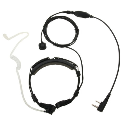 Throat control Transceiver Earpiece Headset for Walkie Talkies, 3.5mm + 2.5mm Plug(Black) - Consumer Electronics by buy2fix | Online Shopping UK | buy2fix