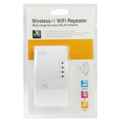 300Mbps Wireless-N WIFI 802.11n Repeater Range Expander (WS-WN518W2)(White) - Powerline Network Adapters by buy2fix | Online Shopping UK | buy2fix