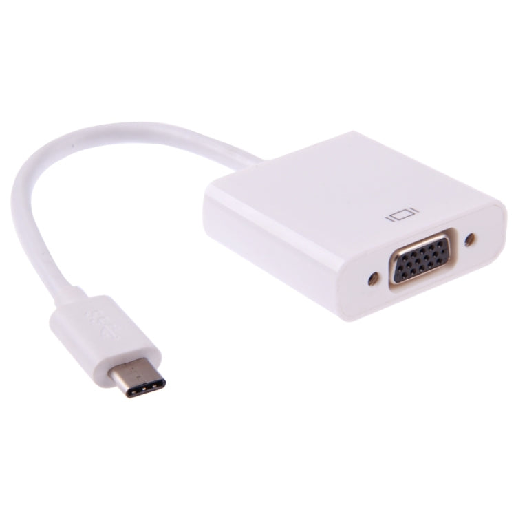 USB-C / Type-C 3.1 to VGA Multi-display Adapter Cable, For Macbook 12 inch / Chromebook Pixel 2015(White) - Computer & Networking by buy2fix | Online Shopping UK | buy2fix