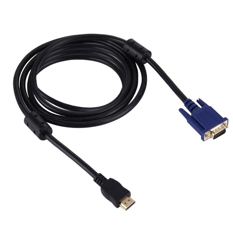 HDMI Male to VGA Male 15PIN Video Cable(Black) - Cable by buy2fix | Online Shopping UK | buy2fix