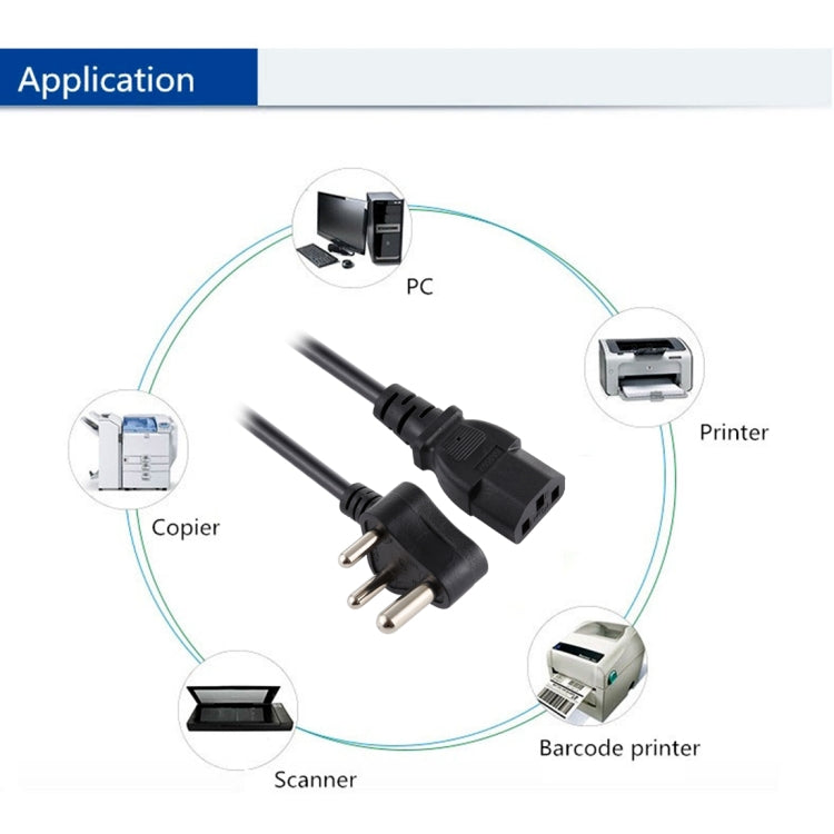 Small South African Power Cord - Power Cord by buy2fix | Online Shopping UK | buy2fix