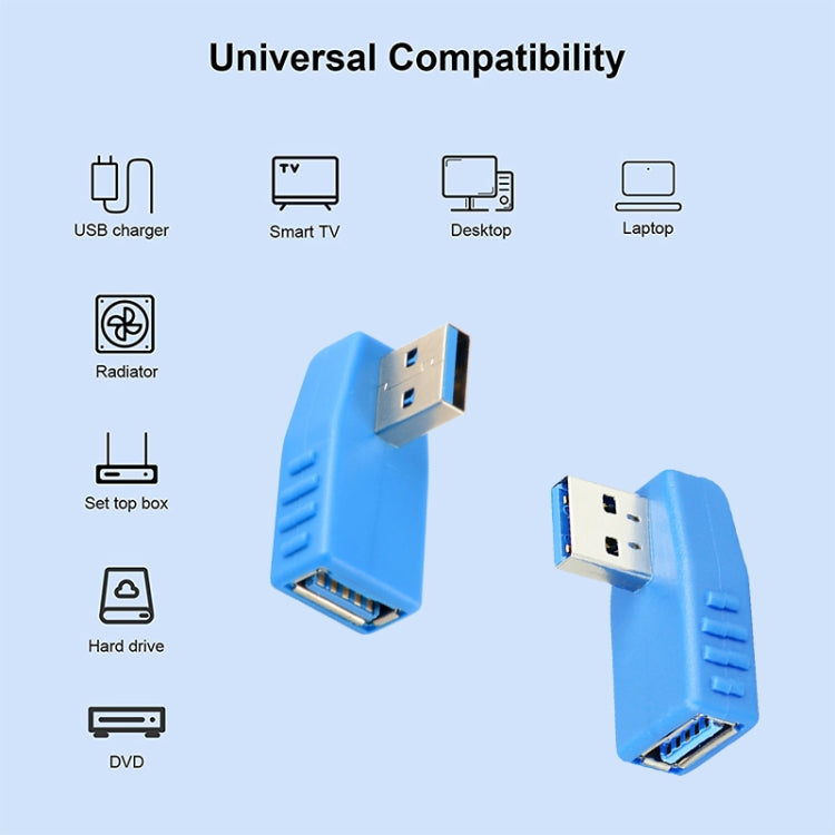 USB 3.0 AM to USB 3.0 AF Cable Adapter(Blue) - USB 3.0 by buy2fix | Online Shopping UK | buy2fix