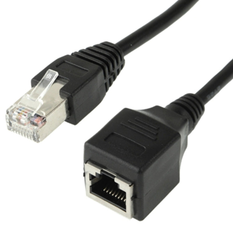 RJ45 Female to Male Cat Network Extension Cable, Length: 1.5m(Black) -  by buy2fix | Online Shopping UK | buy2fix