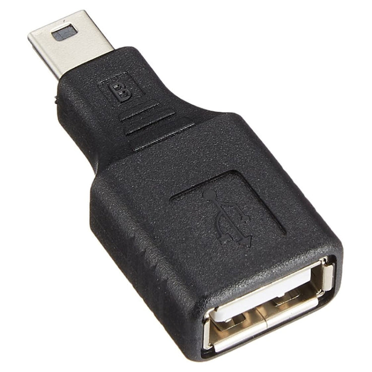 Mini USB Male to USB 2.0 Female Adapter with OTG Function(Black) - USB Adapter by buy2fix | Online Shopping UK | buy2fix