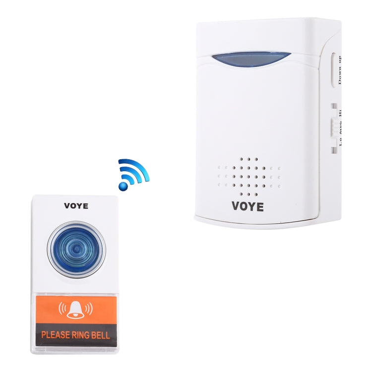 VOYE V006A Home Music Remote Control Wireless Doorbell with 38 Polyphony Sounds(White) - Security by VOYE | Online Shopping UK | buy2fix