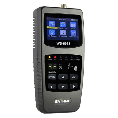 SATLINK WS6933 Portable Digital Satellite Finder Meter, 2.1 inch LCD Colour Screen, DVB-S2/S Signal Pointer(EU Plug) - Consumer Electronics by buy2fix | Online Shopping UK | buy2fix