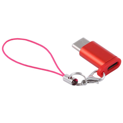 Mini Portable USB to Type-C & USB-C Converter Adapter with OTG(Red) - OTG Adapter by buy2fix | Online Shopping UK | buy2fix