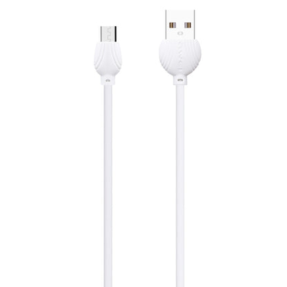 awei CL-61 2 in 1 2.5A Micro USB Charging + Transmission Aluminum Alloy Braided Data Cable, Length: 1m(White) - Micro USB Cable by awei | Online Shopping UK | buy2fix