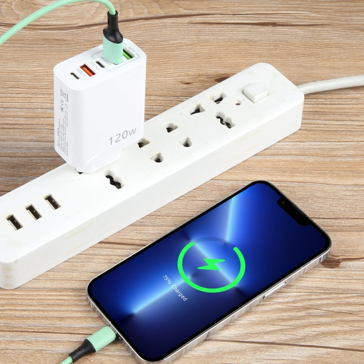 120W Dual PD Type-C + 3 x USB Multi Port Charger, EU Plug - USB Charger by buy2fix | Online Shopping UK | buy2fix