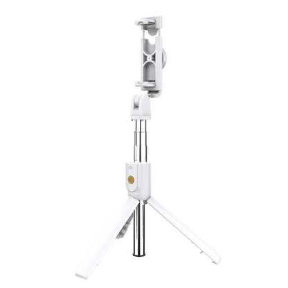 K10 Bluetooth 4.0 Mobile Phone Adjustable Bluetooth Selfie Stick Self-timer Pole Tripod (White) - Consumer Electronics by buy2fix | Online Shopping UK | buy2fix