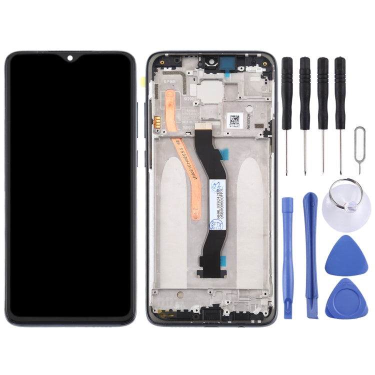 TFT LCD Screen for Xiaomi Redmi Note 8 Pro Digitizer Full Assembly with Frame (Double SIM Card Version)(Black) - LCD Screen by buy2fix | Online Shopping UK | buy2fix