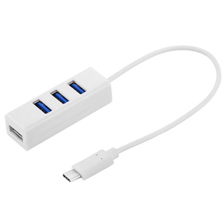 Portable USB-C / Type-C Male to 4 USB Ports Female HUB Adapter - Computer & Networking by buy2fix | Online Shopping UK | buy2fix