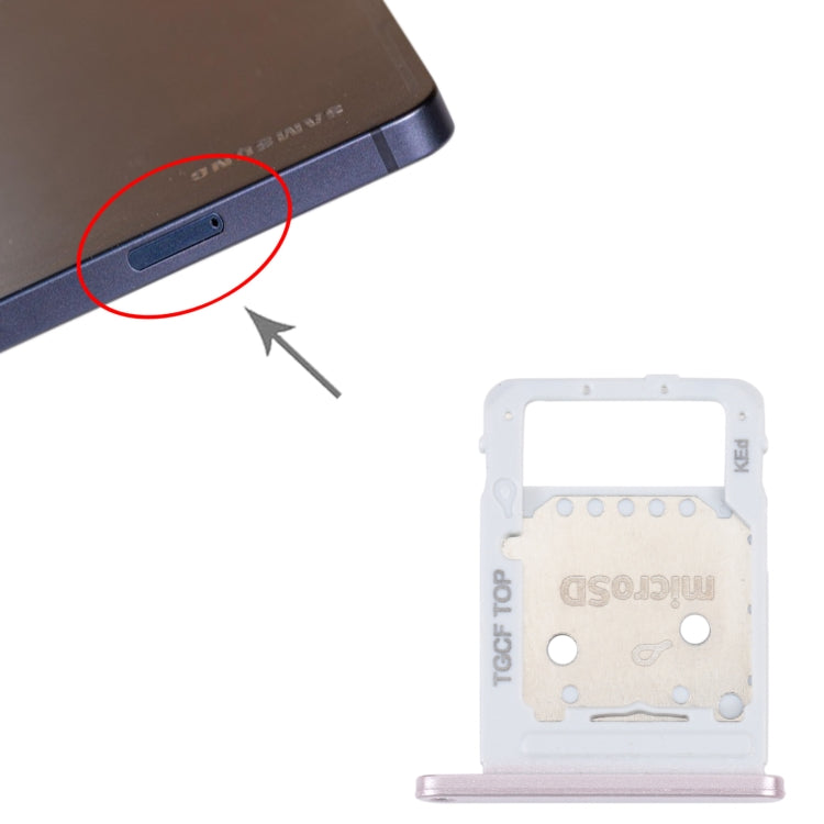 SIM Card Tray + Micro SD Card Tray for Samsung Galaxy Tab S7 FE SM-T736(Pink) - Repair & Spare Parts by buy2fix | Online Shopping UK | buy2fix