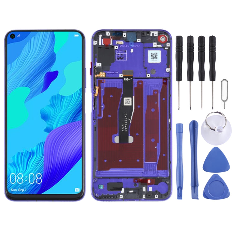 Original LCD Screen For Honor 20 / Huawei Nova 5T Digitizer Full Assembly with Frame(Purple) - Repair & Spare Parts by buy2fix | Online Shopping UK | buy2fix