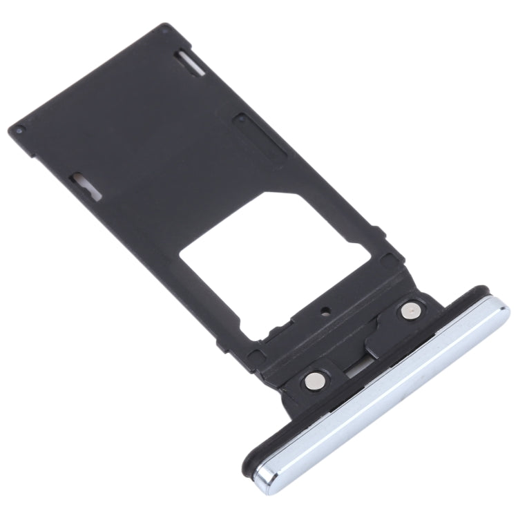 For Sony Xperia XZ2 Premium Original SIM Card Tray + SIM / Micro SD Card Tray (Silver) - Repair & Spare Parts by buy2fix | Online Shopping UK | buy2fix