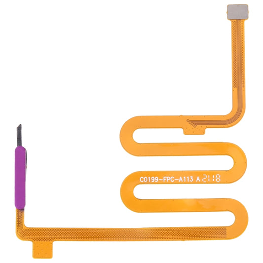 For Infinix Note 10 Pro NFC X695 Original Fingerprint Sensor Flex Cable (Purple) - Flex Cable by buy2fix | Online Shopping UK | buy2fix