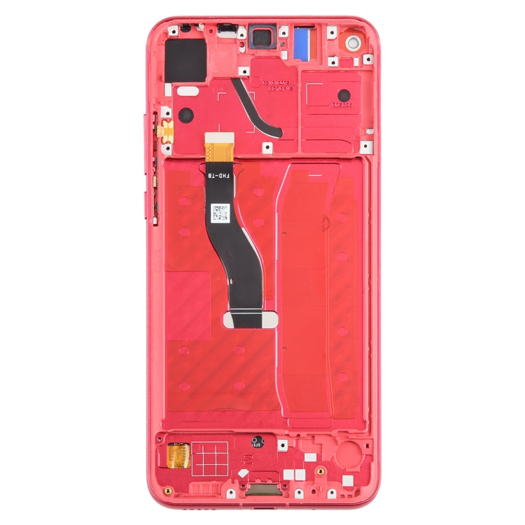 For Honor View 20 Original LCD Screen Digitizer Full Assembly with Frame (Red) - LCD Screen by buy2fix | Online Shopping UK | buy2fix